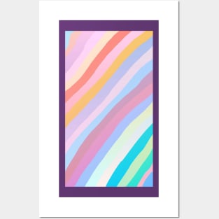 Line pastel painting Posters and Art